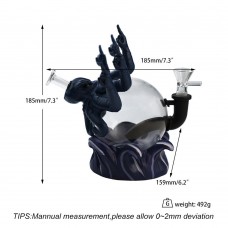 Silicon Water Pipe (Y458) Octopus Middle Finger